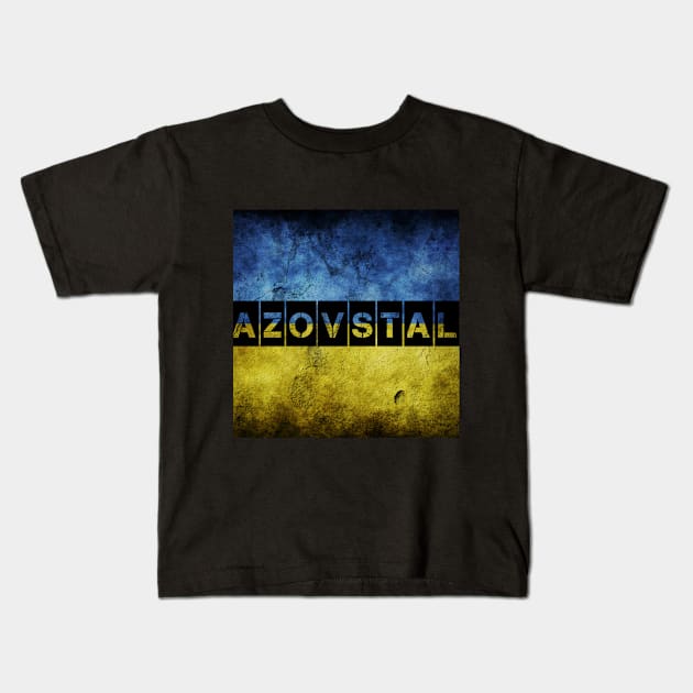 Save Mariupol! Save Azovstal! Support Ukraine! Kids T-Shirt by TigrArt